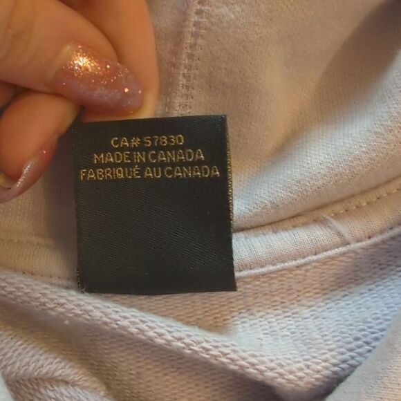 OVO Cropped Hoodie Light Lvender Purple Owl Design Drake Size M - Picture 6 of 9